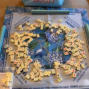 Travel Mahjong Set with Colorful Tiles